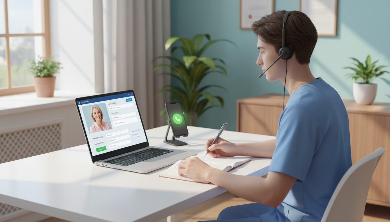 Remote clinical coordinator assisting patients over the phone -  for Limited Transportation? Remote and Local Clinical Volunt