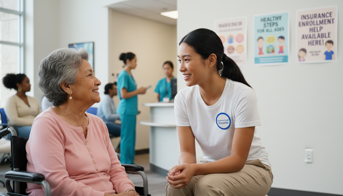 Premed student volunteering at a local community health clinic -  for Myth-Busting ‘Mission Trips’ as Clinical Volunteering f