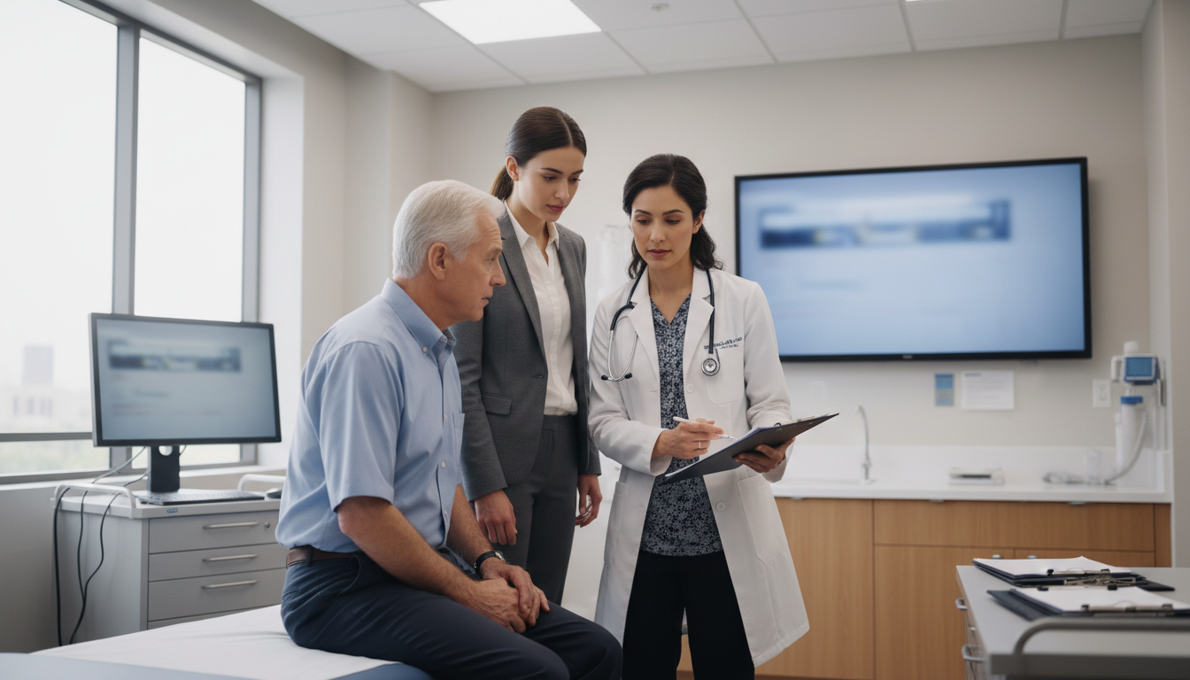 Premed student shadowing a physician in a busy clinic -  for Shadowing vs Volunteering: What Actually Impresses Med Schools