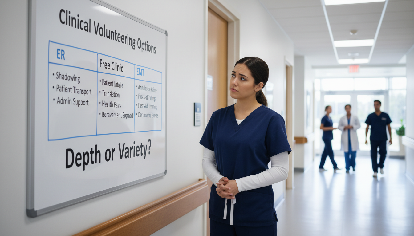 Should I Prioritize Depth or Variety in Clinical Volunteering Experiences?