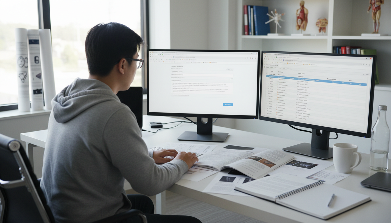 Medical student organizing publications and abstracts for AMCAS entry -  for Advanced Tactics for Listing Publications and Ab