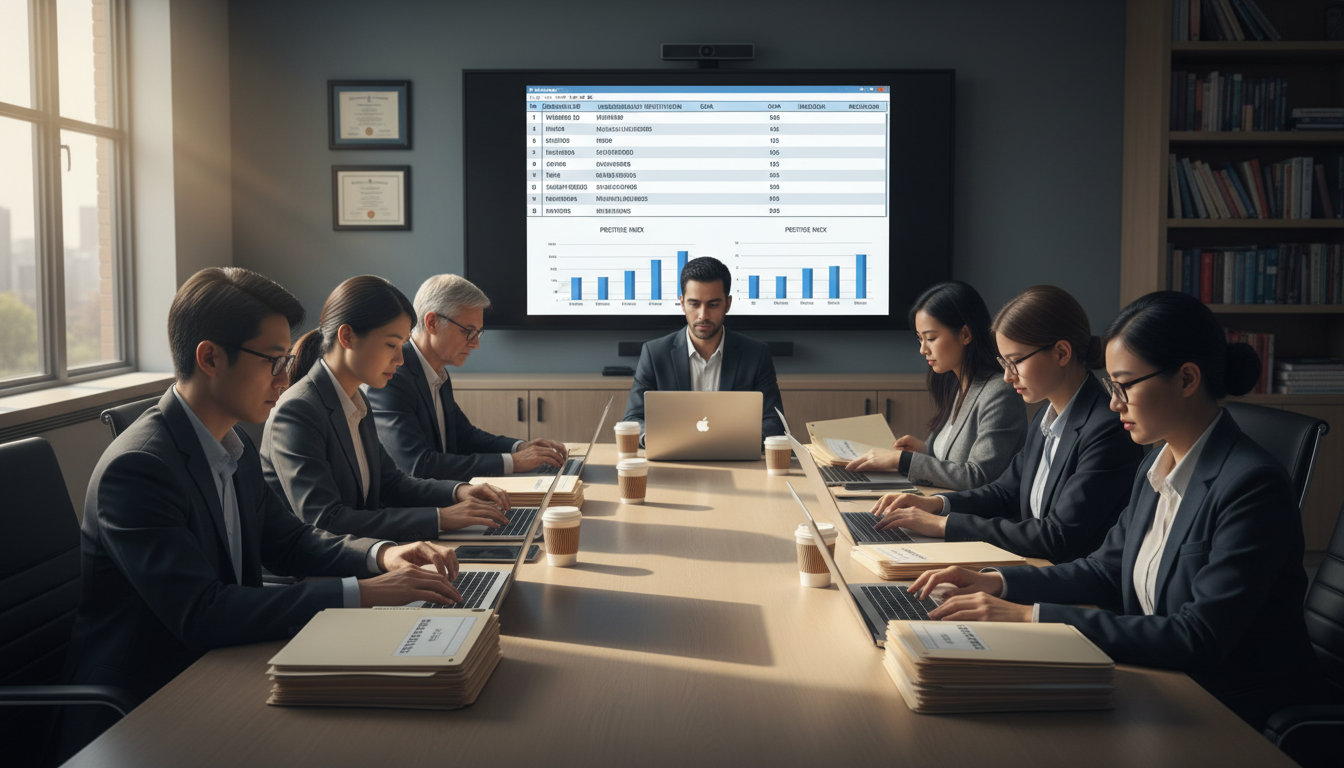 Medical school admissions committee reviewing applications -  for How Admissions Really Judge ‘Prestige’ of Your College and