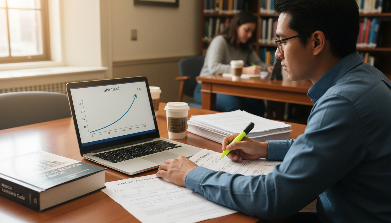 Low GPA but Strong Upward Trend: How to Frame It in AMCAS Essays