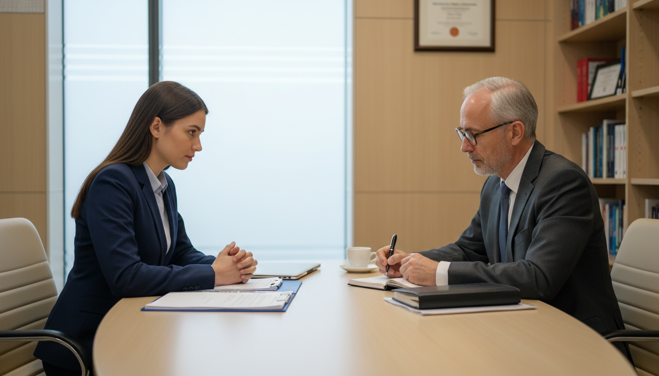 Mock medical school interview in progress Mock medical school interview in progress - for Reapplying to Med School: A Systematic Audit and Repair Checklist