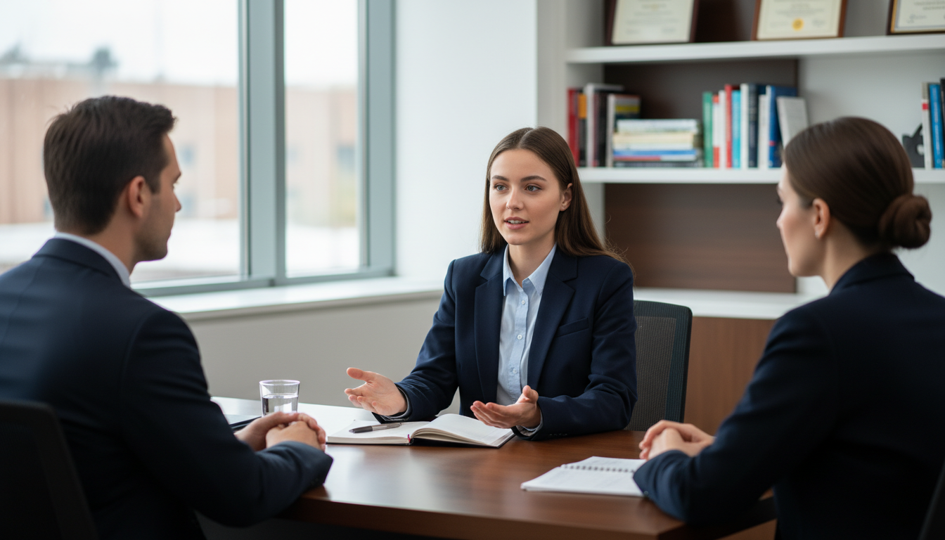 Medical school applicant explaining academic misconduct in an interview -  for Step-by-Step Guide to Explaining Academic Misc