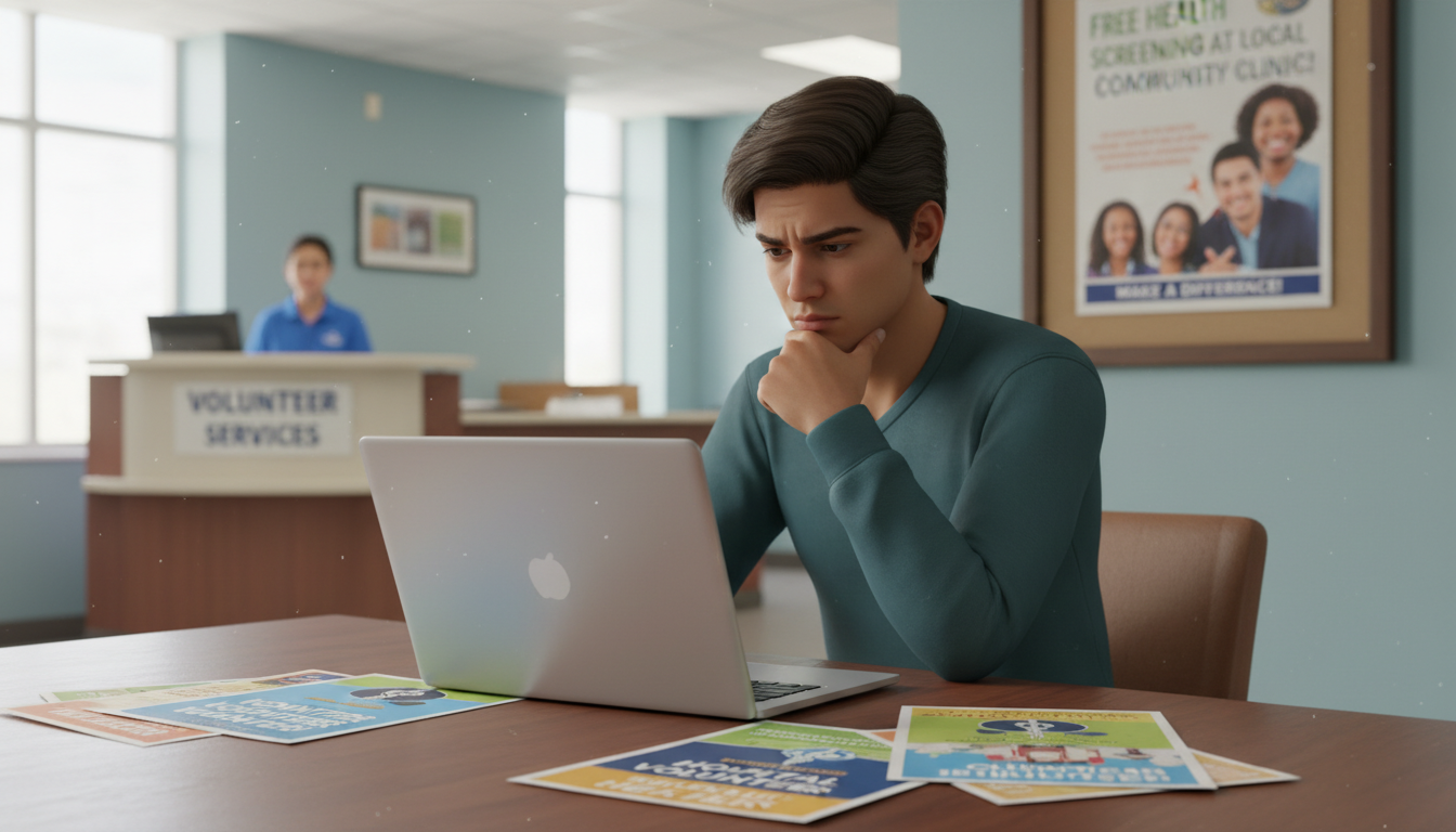 Premed student reflecting on service and leadership experiences -  for The ‘Service’ and ‘Leadership’ Missteps That Undermine