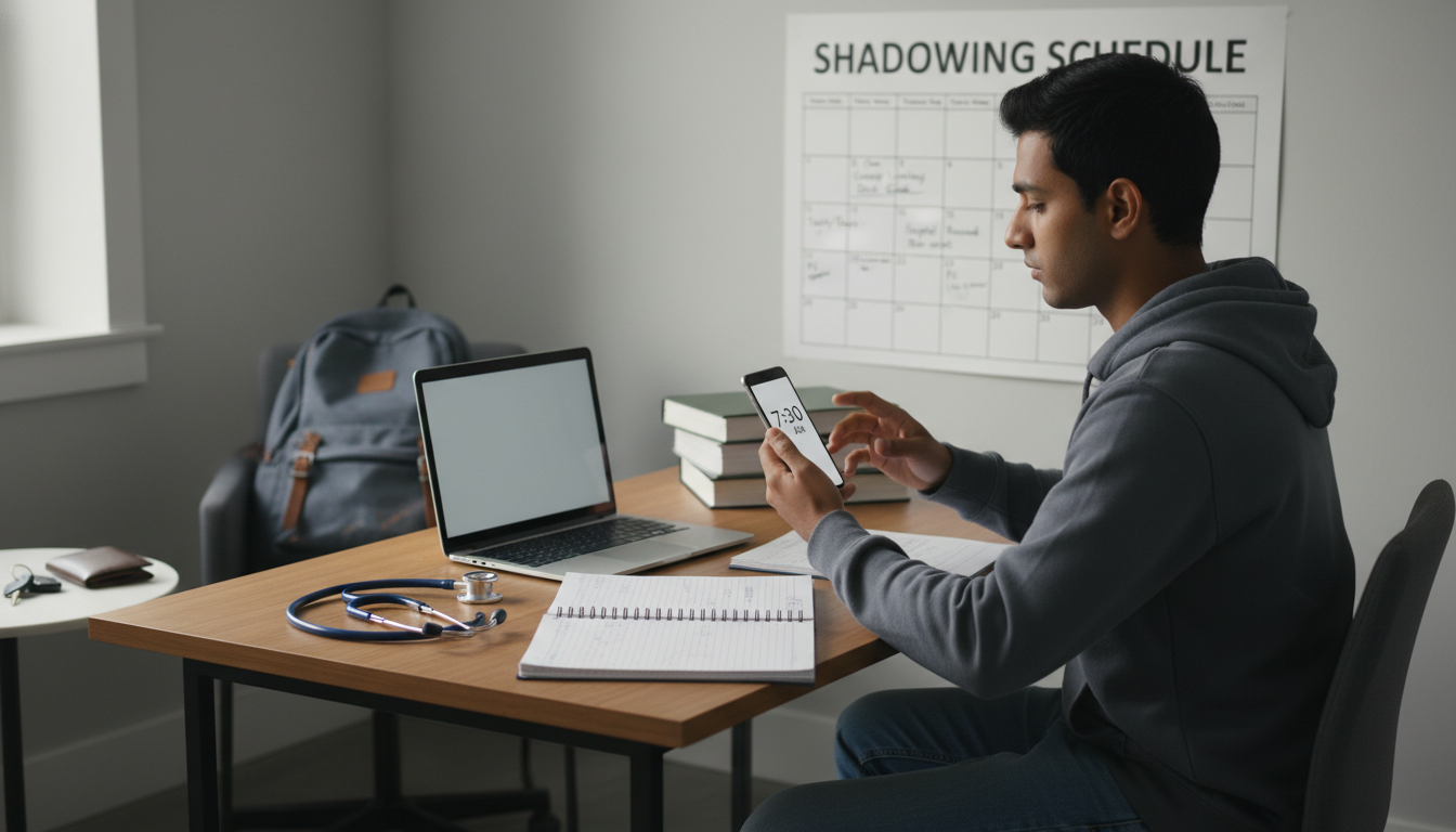 Commuter Student with Limited Time: How to Structure Shadowing Days