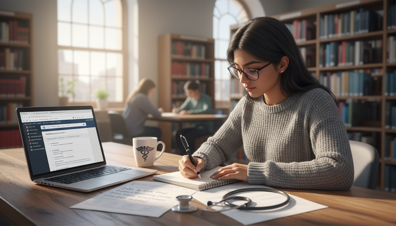 Premed student comparing medical school requirements for shadowing and clinical experience -  for Does a Lack of Shadowing Do