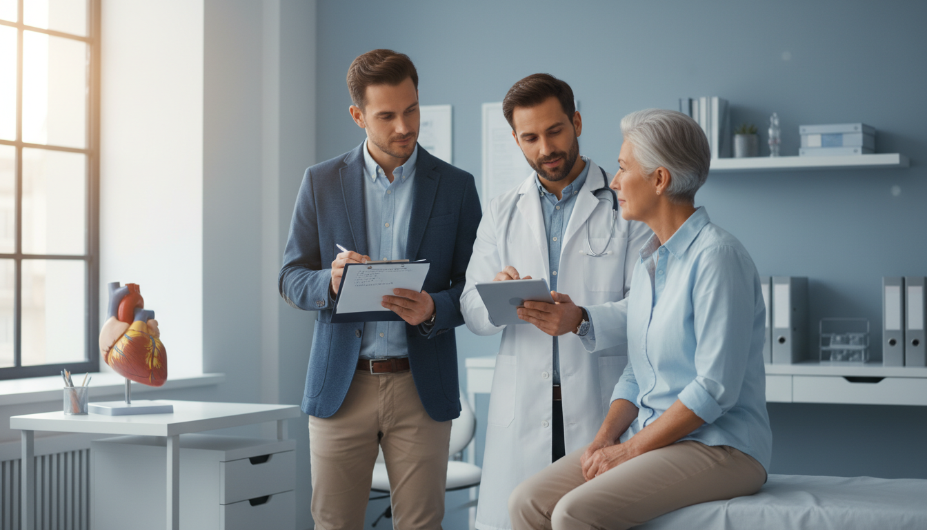 Premed student in a clinic during [longitudinal shadowing](https://residencyadvisor.com/resources/shadowing-experience/how-sh