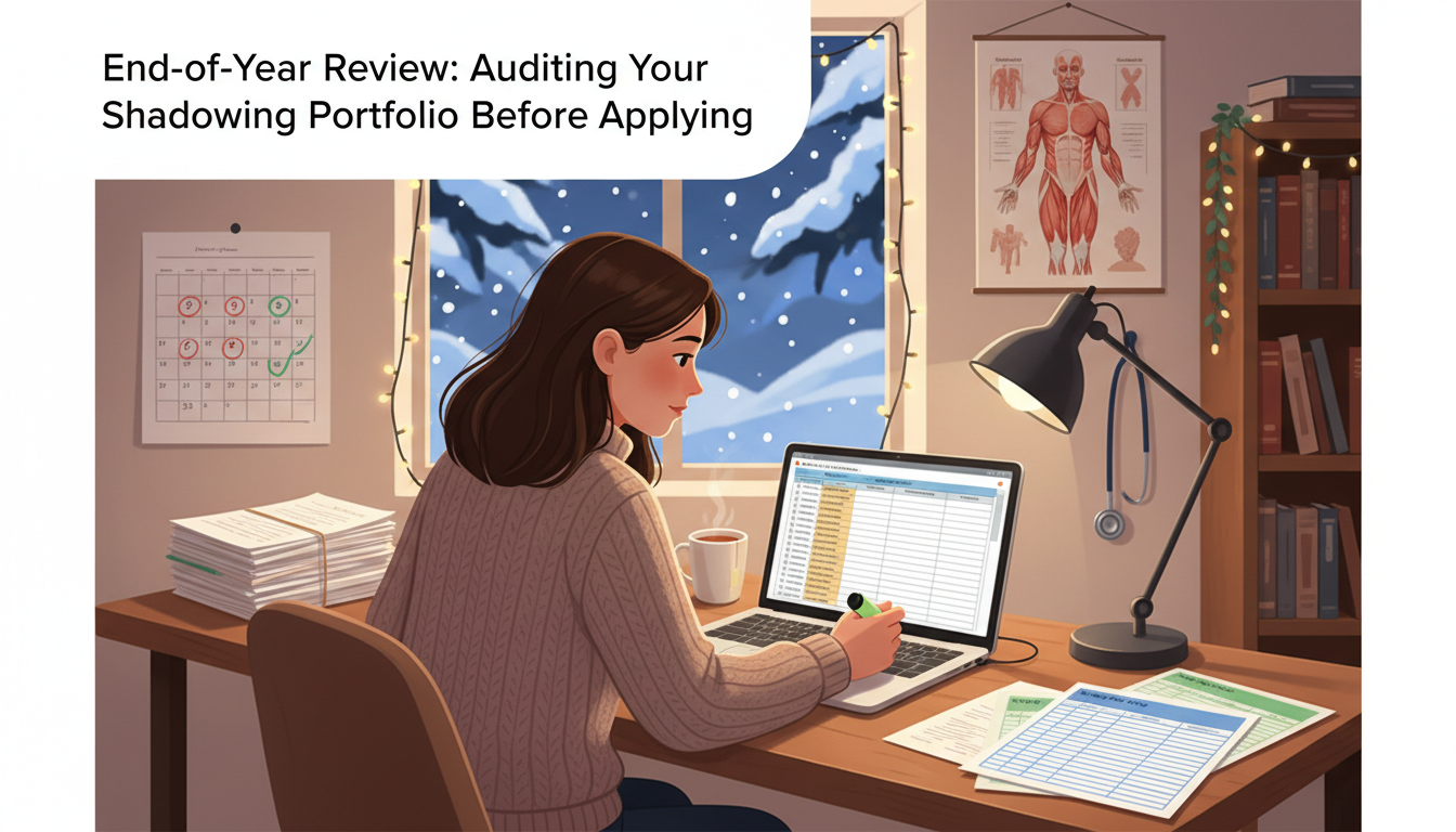 End‑of‑Year Review: Auditing Your Shadowing Portfolio Before Applying