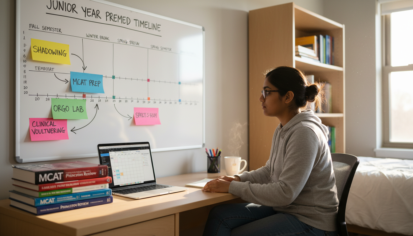 Junior Year Premed Timeline: Integrating Shadowing with MCAT Prep