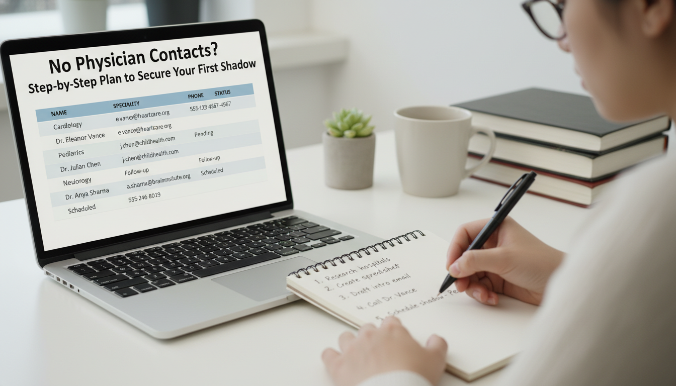 Spreadsheet of physician contacts for shadowing outreach -  for No Physician Contacts? Step‑by‑Step Plan to Secure Your First