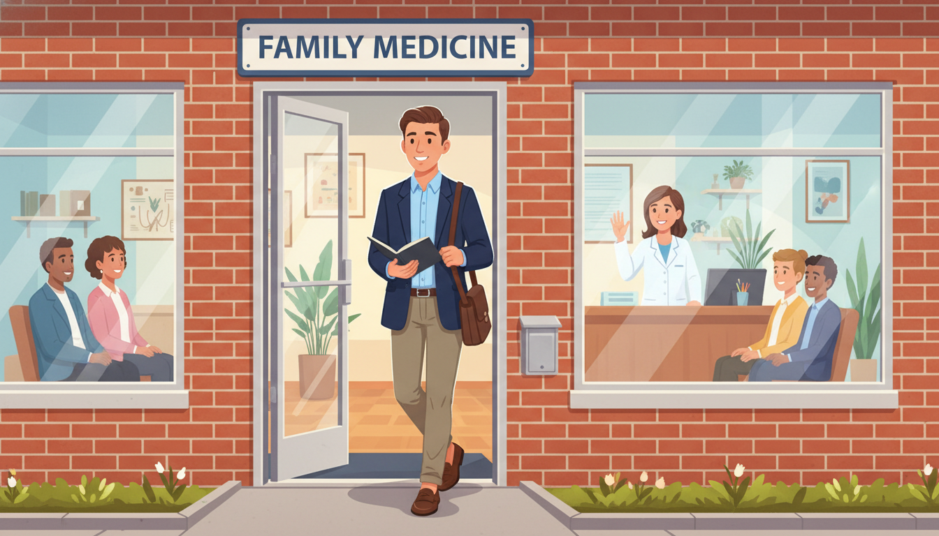 Premed student entering clinic for first shadowing day -  for No Physician Contacts? Step‑by‑Step Plan to Secure Your First S