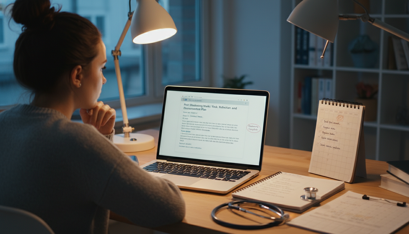 Post‑Shadowing Week: Thank‑You, Reflection, and Documentation Plan