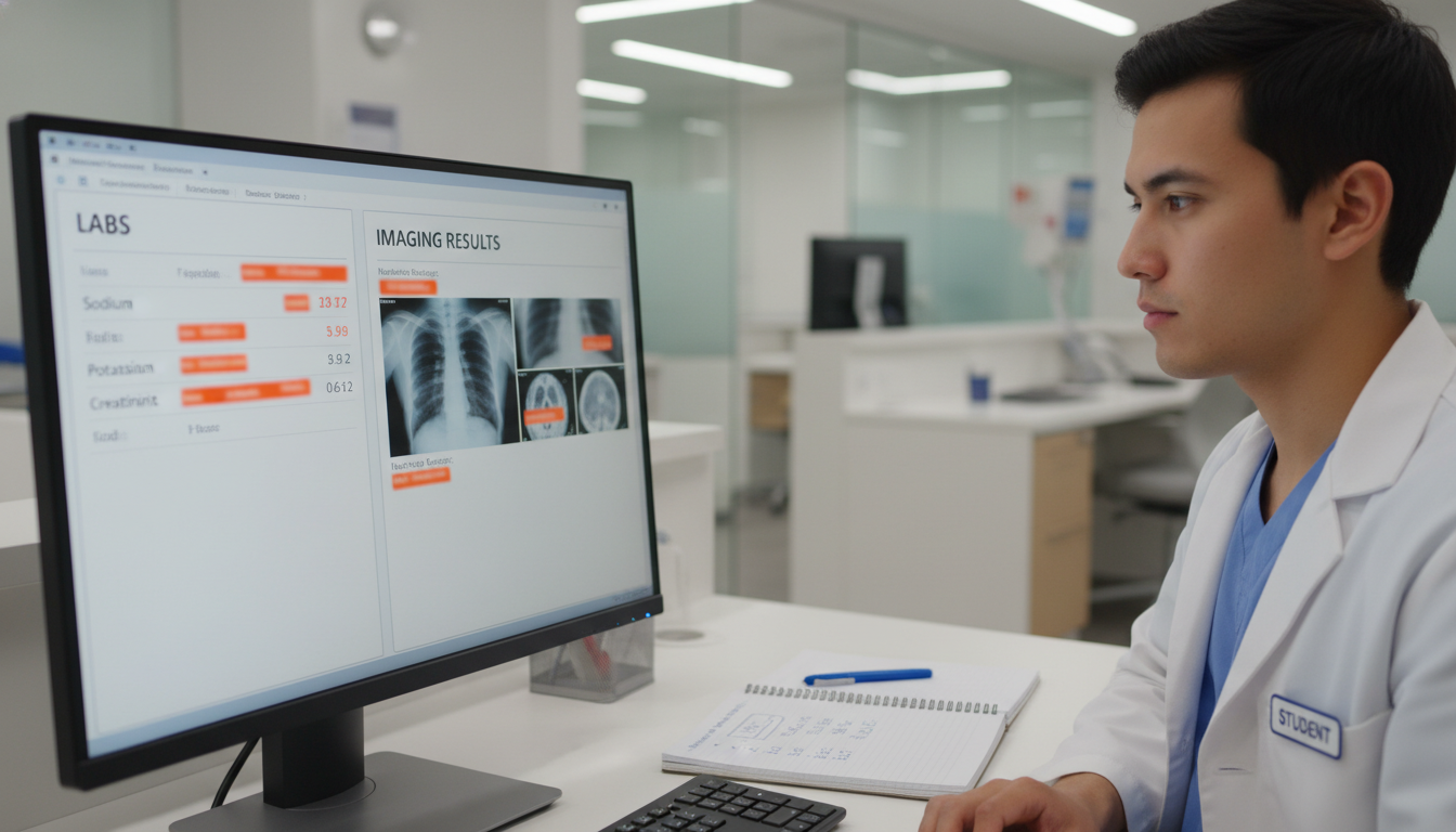 Student reading lab and imaging summaries in the EMR Student reading lab and imaging summaries in the EMR - for Reading the EMR While Shadowing: What to Focus On and What to Ign