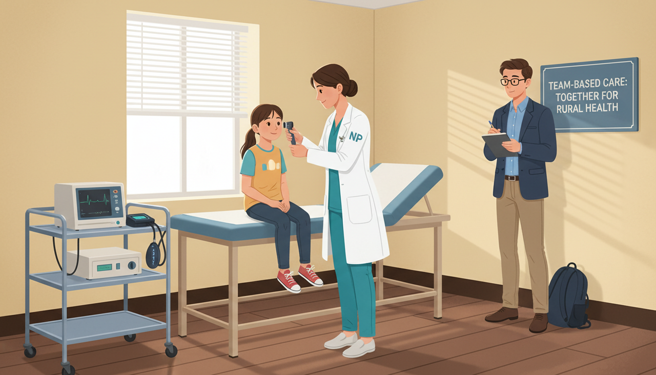 Premed student shadowing nurse practitioner in small rural clinic -  for Rural Area with Few Doctors: Practical Strategies to
