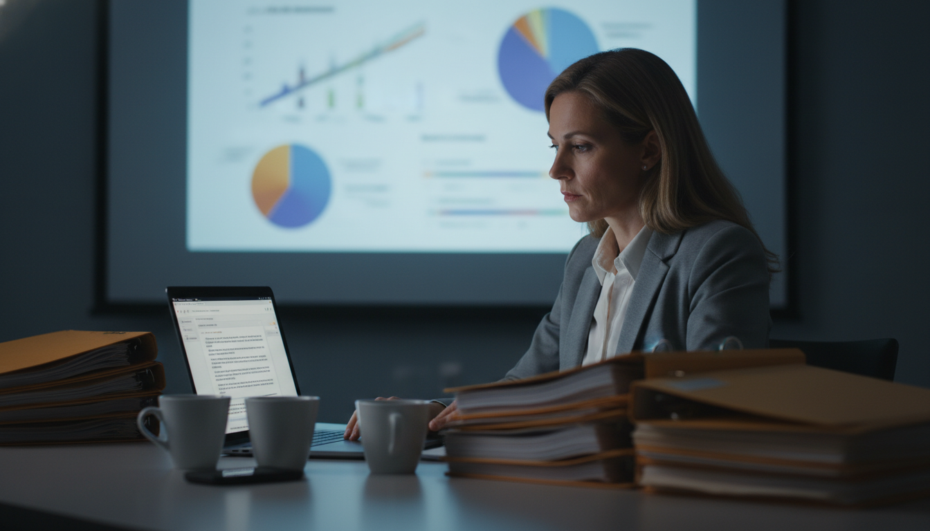 Admissions committee member quickly scanning a shadowing letter -  for What a Strong vs Weak Shadowing Letter Really Looks Li