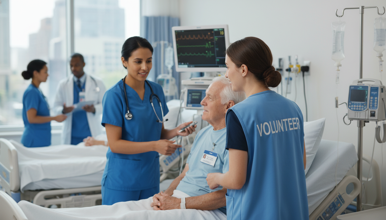 Post-bacc student volunteering in a busy hospital unit -  for Maximizing Clinical Exposure During Post-Bacc Without Burning O