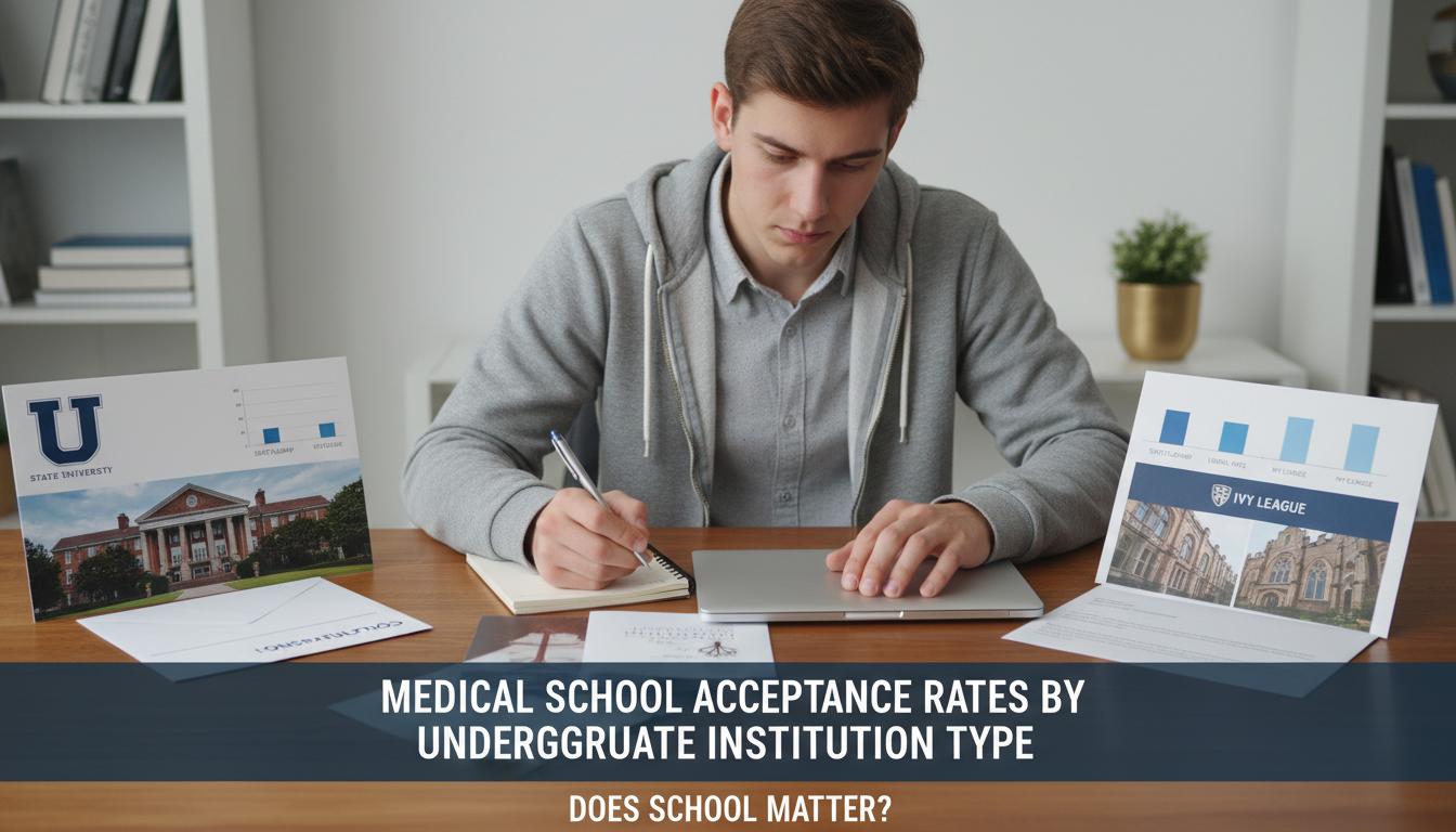 Premed student choosing between different types of undergraduate institutions -  for Acceptance Rates by Undergraduate Instit