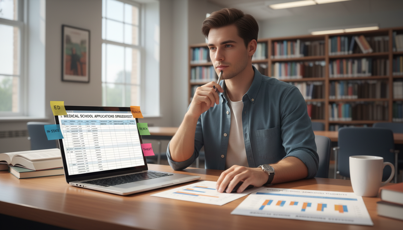 Premed student planning early decision vs regular MD application school list -  for Early Decision vs Regular MD Applications