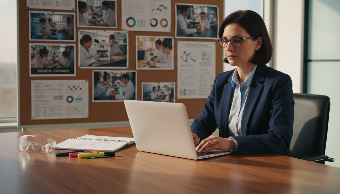 Professor writing a strong letter of recommendation based on lab mentorship -  for Fine‑Tuning Your Lab Course Choices for St