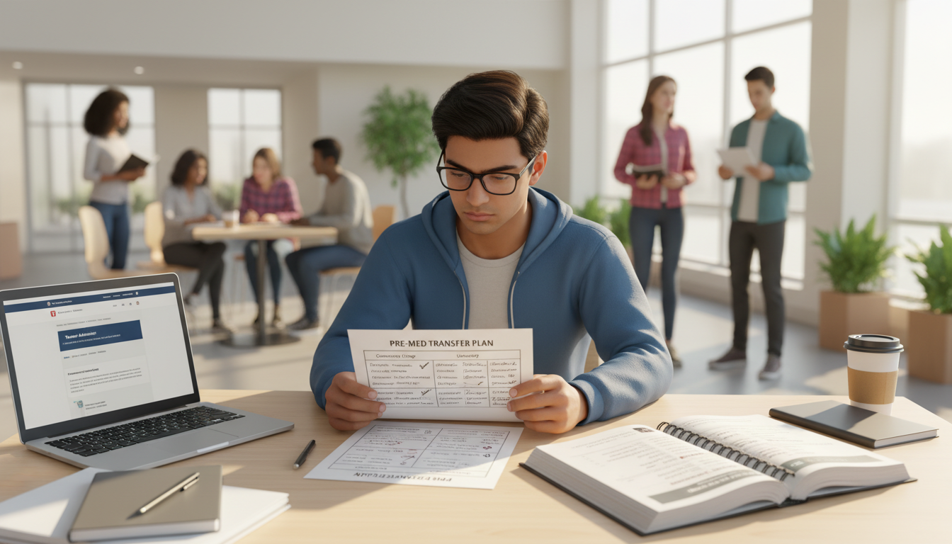 Community college student planning transfer to pre-med track -  for For Community College Students Planning a Transfer to Pre