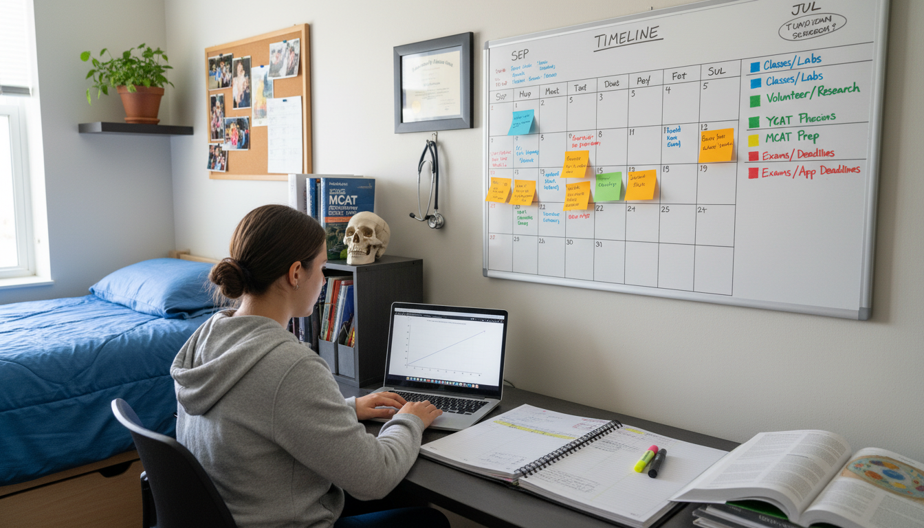 Freshman Year Pre‑Med Timeline: What to Do Each Month to Stay On Track