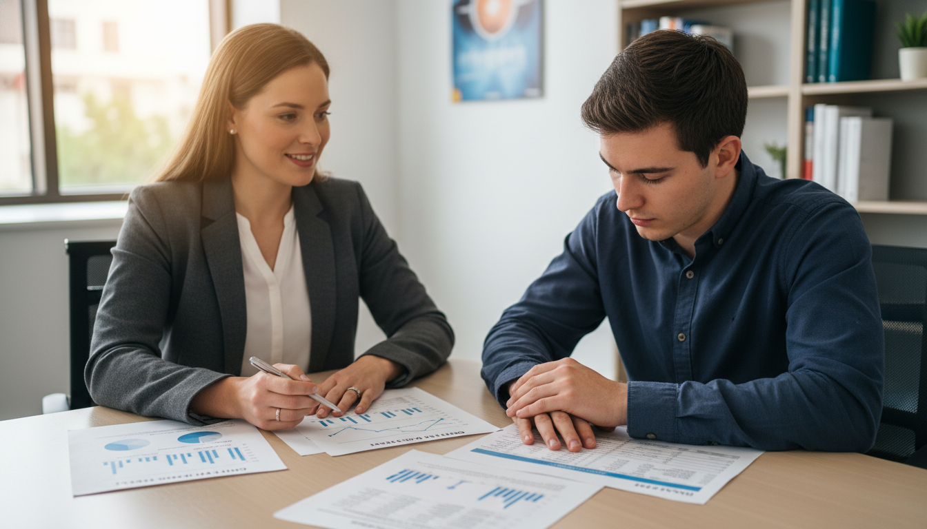 Advisor and student reviewing GPA and MCAT strategy -  for GPA and MCAT Tradeoffs: Data‑Driven Thresholds for Med Admissions