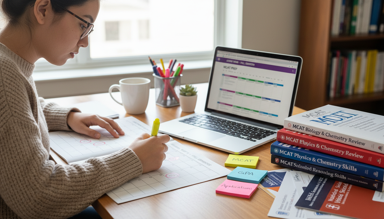 Junior Year Pre‑Med Playbook: Balancing MCAT, GPA, and Applications