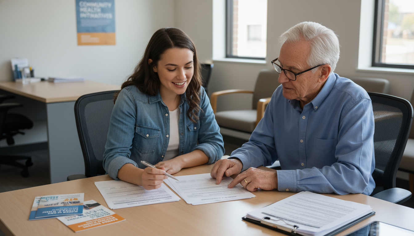 Volunteer assisting patient with healthcare-related legal paperwork -  for Niche Volunteer Roles That Demonstrate Authentic C