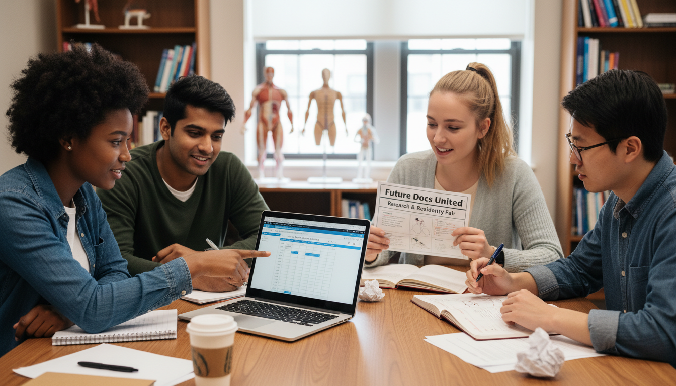 Pre-med student engaging in a premed club leadership meeting -  for Should I Join Pre‑Med Clubs, or Are They Optional for App