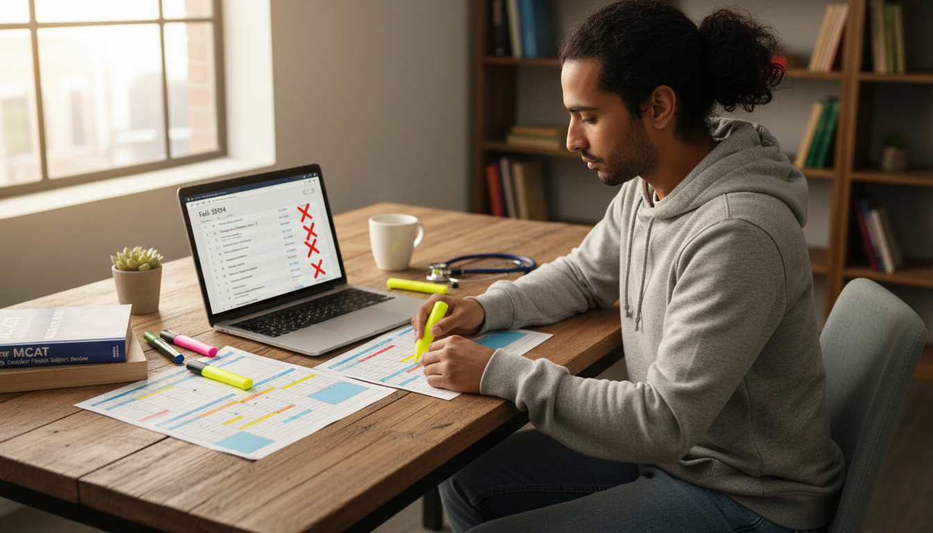 College premed student planning a balanced semester schedule -  for Taking Too Many Credits as a Pre‑Med: When Ambition Becom