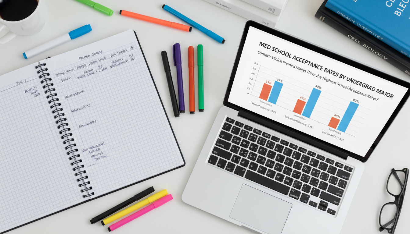 Premed student mapping undergraduate courses and major options -  for Which Premed Majors Have the Highest Med School Accepta