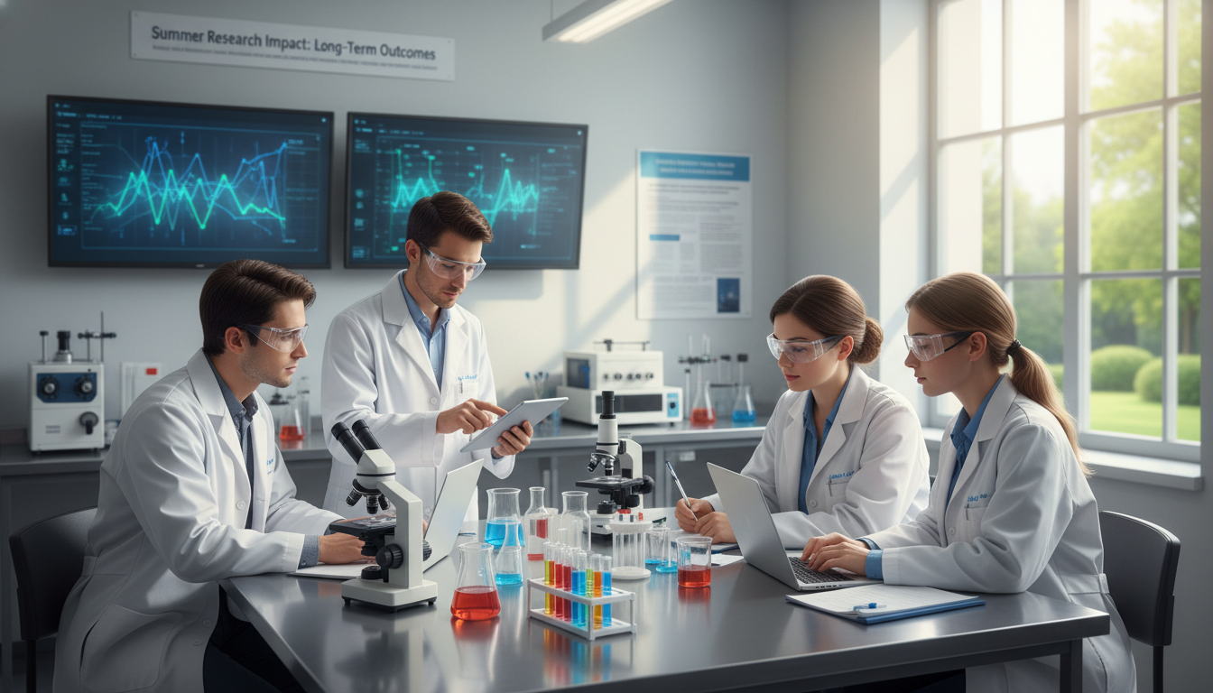 Medical students collaborating in a summer research lab -  for Are Summer Research Programs Worth It? Data on Long‑Term Impac