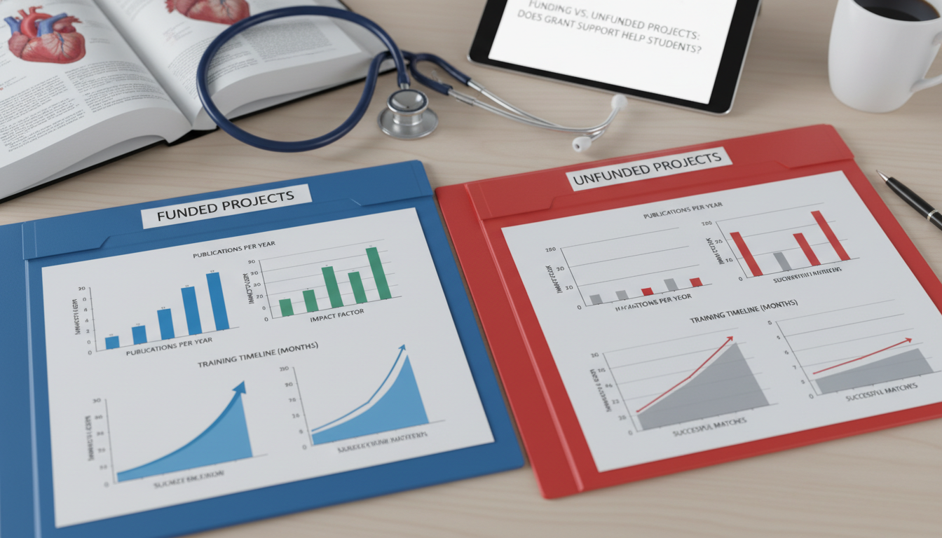 Comparison of funded versus unfunded medical research outcomes -  for Funding vs Unfunded Projects: Does Grant Support Help S