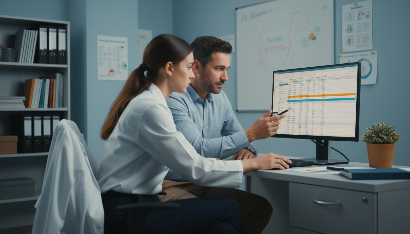 Medical student collaborating with research coordinator -  for How Faculty Actually Rank Students for Competitive Research Ro