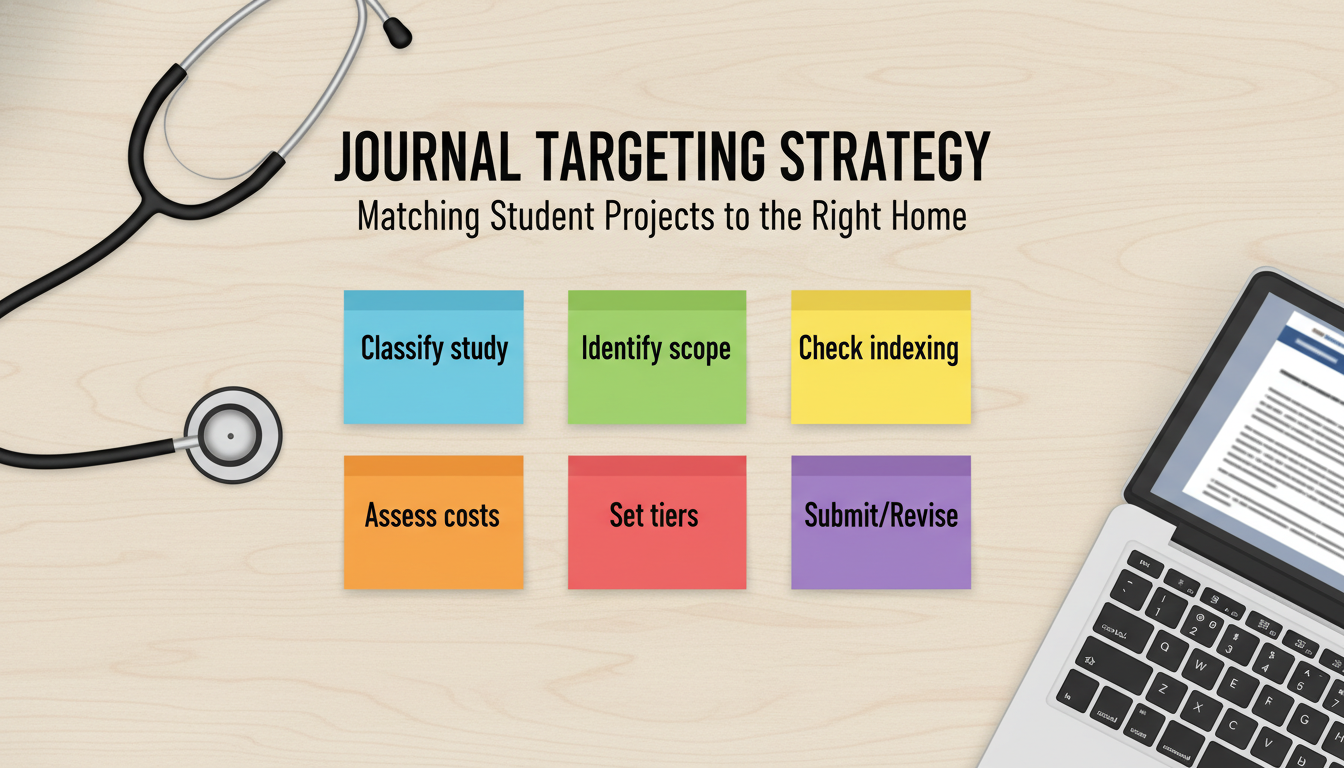 Organized workflow for journal targeting strategy Organized workflow for journal targeting strategy - for Journal Targeting Strategy: Matching Student Projects to the Right H