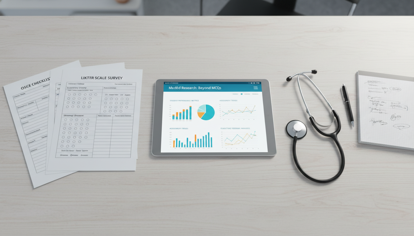 Various medical education assessment tools Various medical education assessment tools - for MedEd Research for Students: Study Designs Beyond Multiple‑Choice Scores