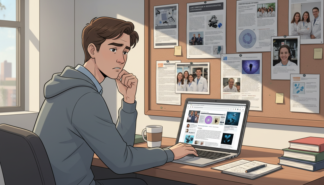 Medical student considering different research labs -  for Misjudging Research Fit: How Students Pick the Wrong Lab