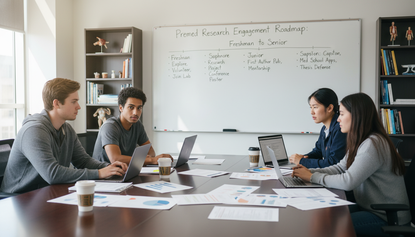 Premed student planning 4-year research roadmap Premed student planning 4-year research roadmap - for Premed Freshman to Senior: A 4‑Year Research Engagement Roadmap