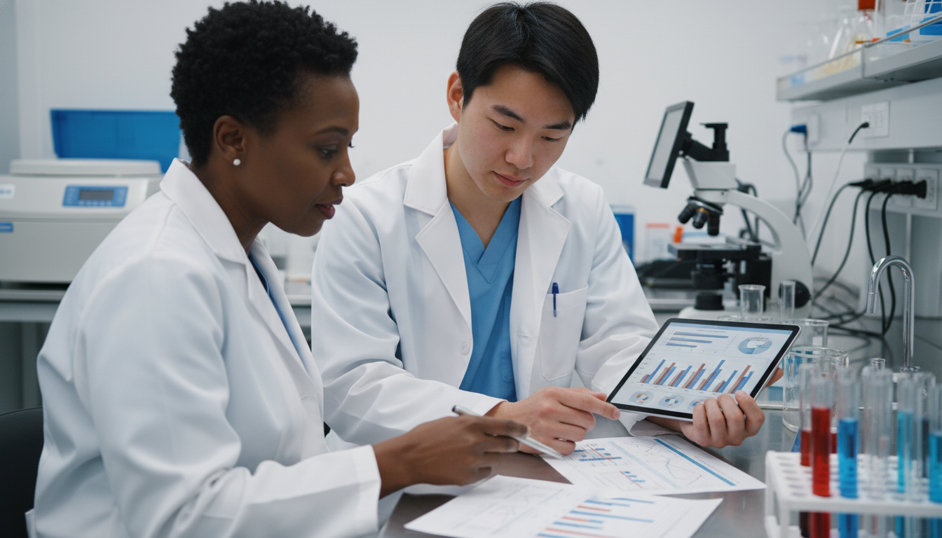 Premed student working with a research mentor in a lab -  for Premed Research and Acceptance Odds: What the Numbers Show