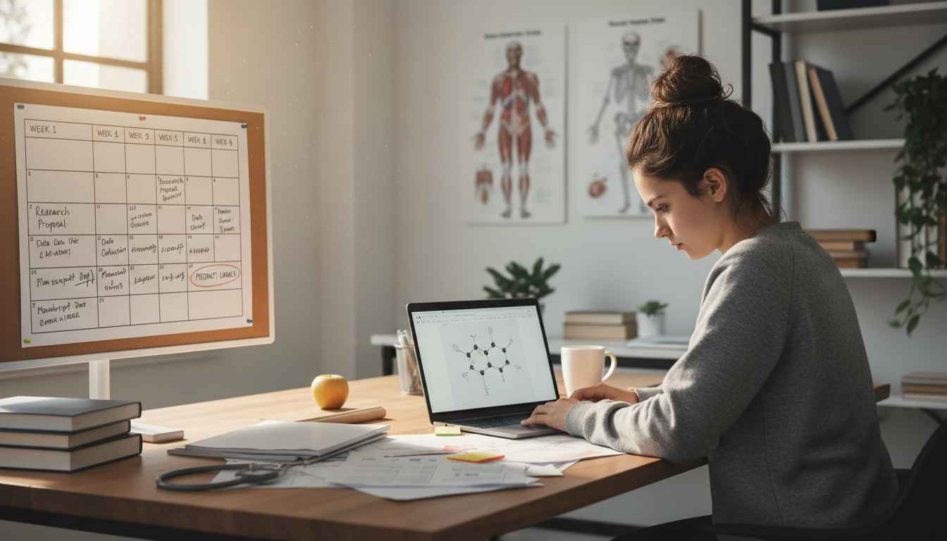 Medical student planning an 8-week summer research project -  for Salvaging a Summer: Turning 8 Weeks Into a Tangible Product