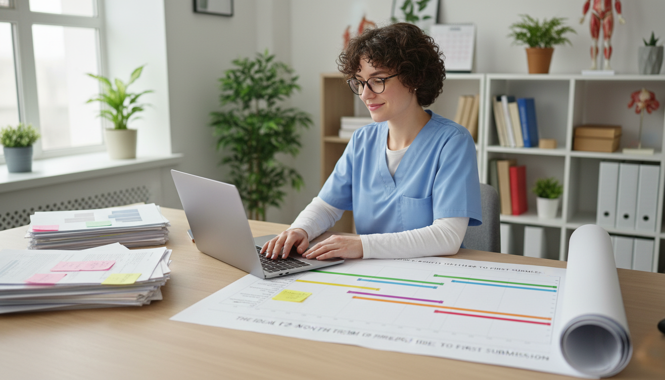 Medical student planning a year-long research project timeline -  for The Ideal 12‑Month Timeline From Project Idea to First