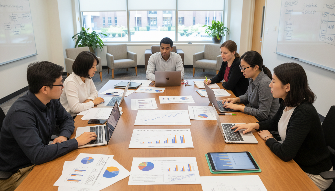 Postbaccalaureate premed students analyzing acceptance statistics -  for AAMC Pipeline Programs: Acceptance Rate Differences