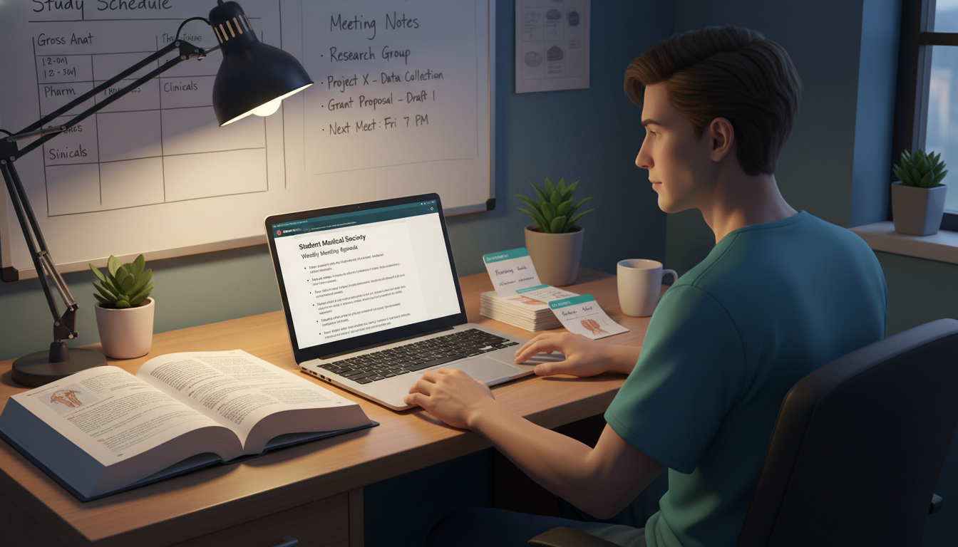 Medical student balancing study and organization leadership -  for Are Student Organizations a Distraction? Evidence on Grade