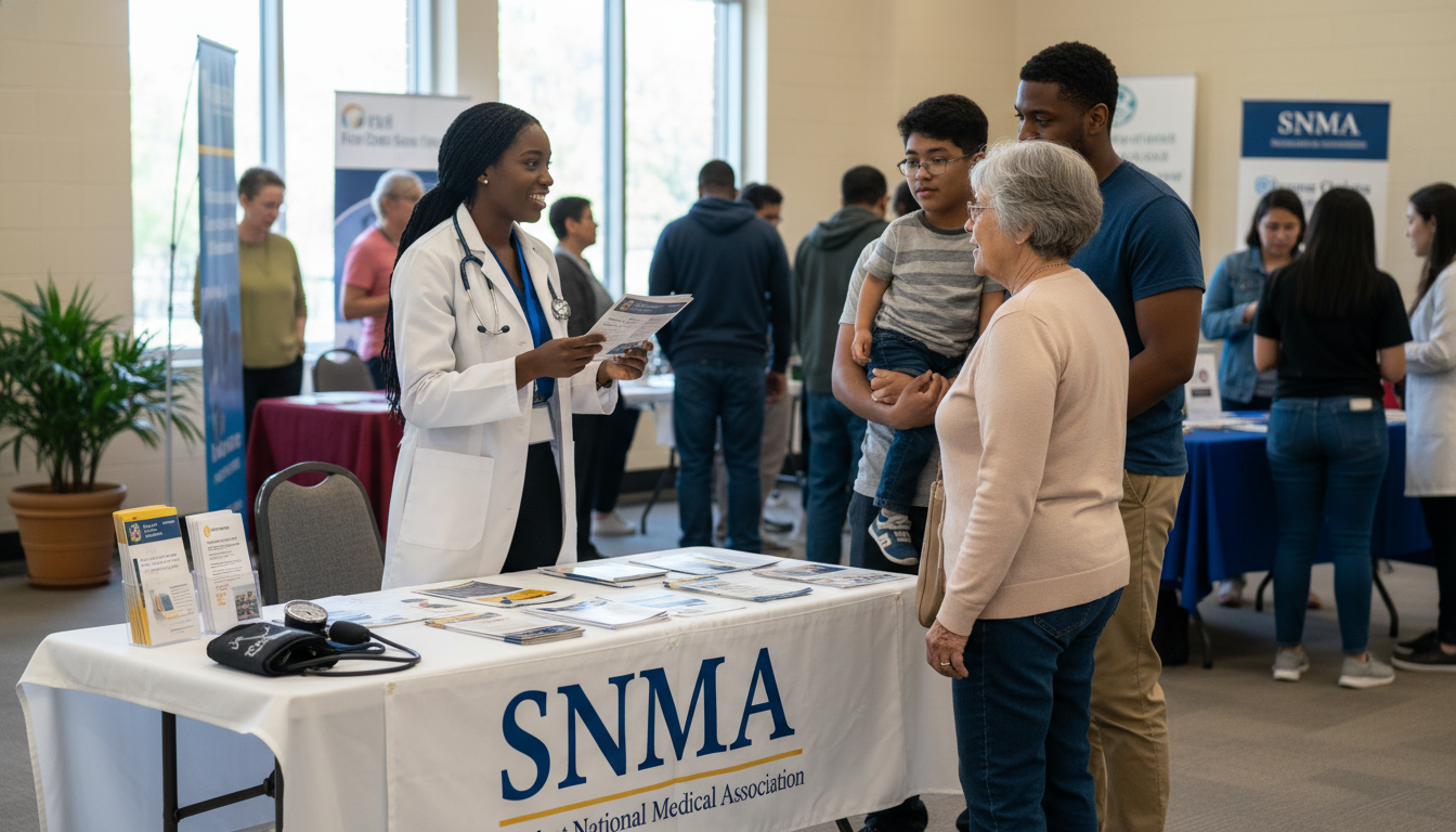 Medical student leading a community outreach event through a student organization -  for Does Paying Dues to AMSA or SNMA Act