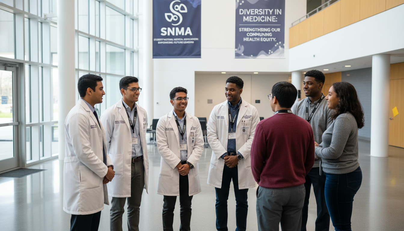 SNMA leaders mentoring new medical students during orientation week -  for From Acceptance to Orientation: Transitioning SNMA