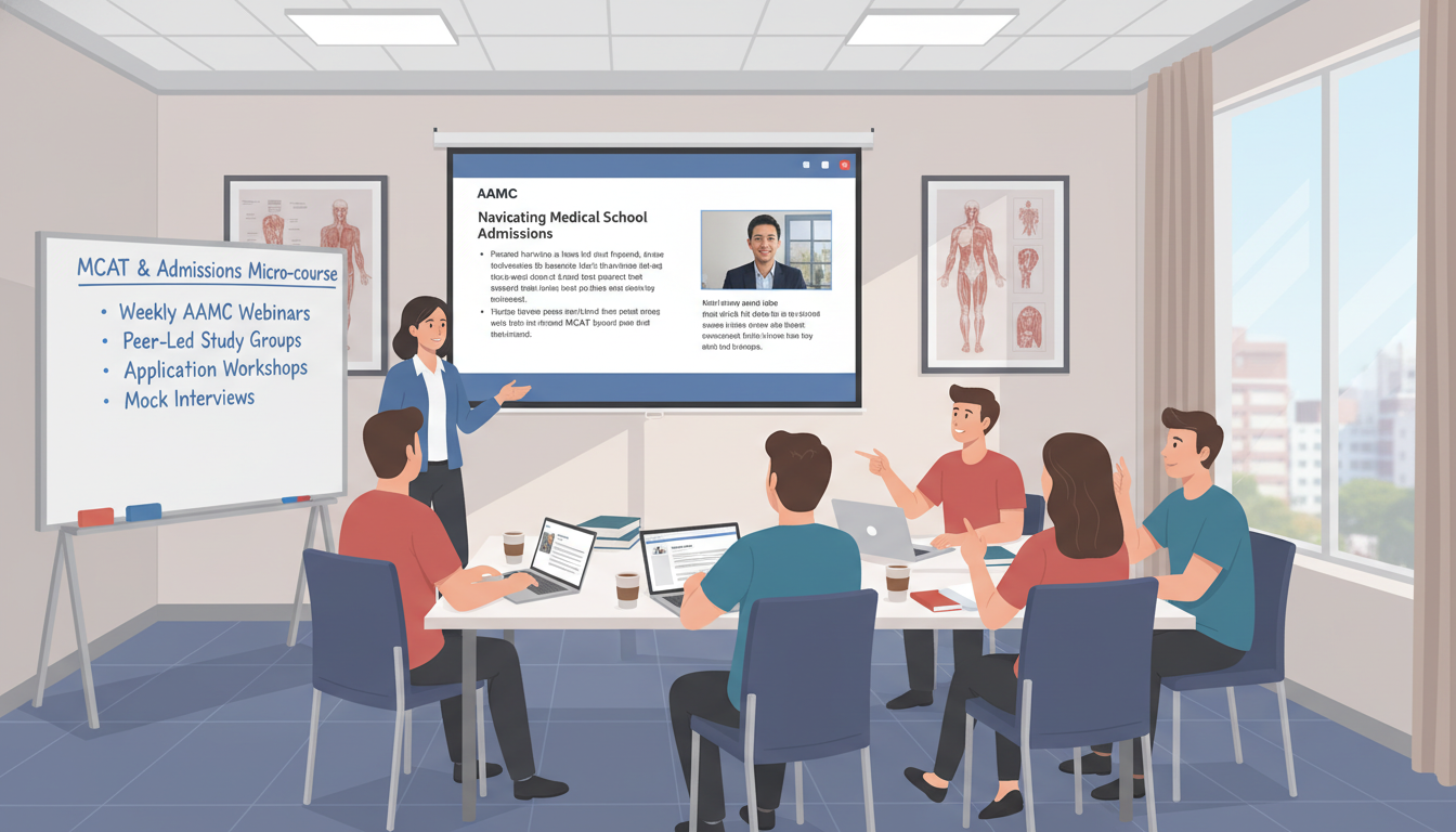 Premed club group watch of an AAMC webinar Premed club group watch of an AAMC webinar - for Leveraging AAMC Webinars to Design a Personal Med‑Ed Curriculum