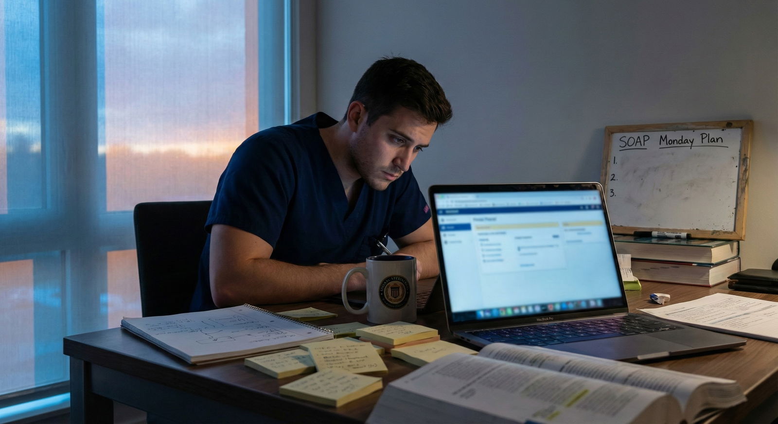 Medical student anxiously preparing to call residency programs during SOAP -  for Anxious About Calling Programs in SOAP: Scr