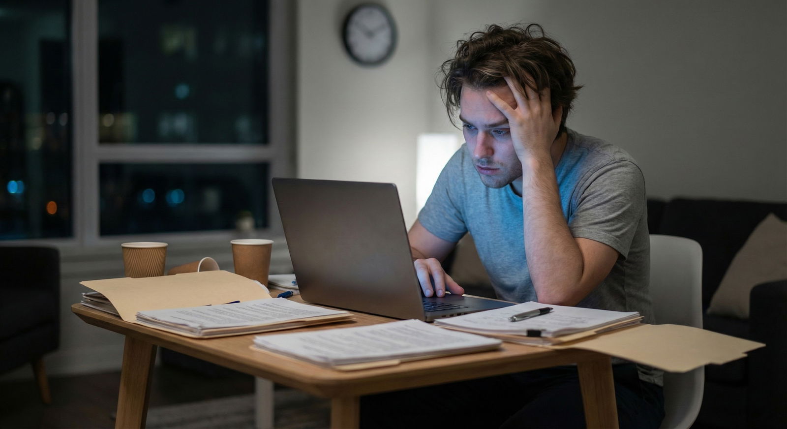 Resident typing a concise thank-you email after an interview Resident typing a concise thank-you email after an interview - for How Long Should a Residency Thank-You Email Be? Word Coun